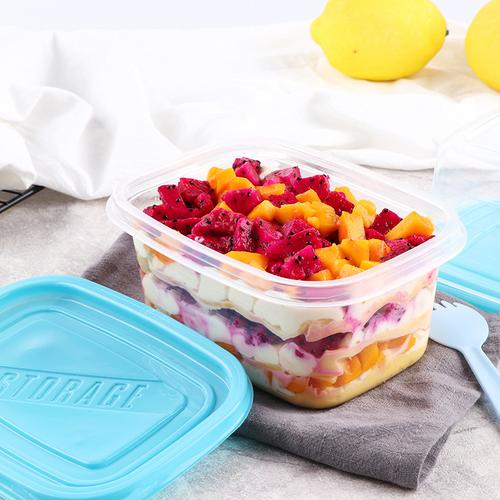 豆乳蛋糕包装盒子 一次性塑料千层盒子水果盒子烘焙冰激凌打包盒